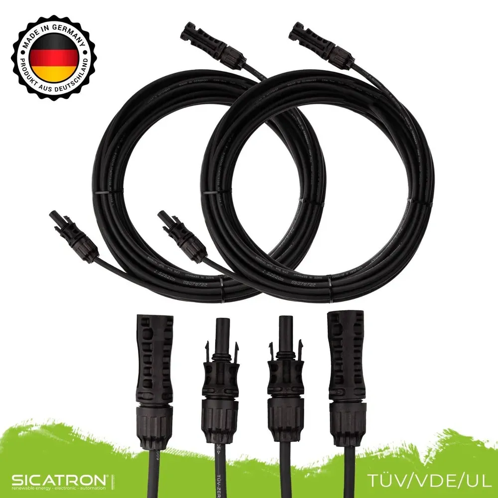 MC4-Verlängerungskabel (1 Paar, 4mm2) - MC4-Verlängerungskabel 2x5m