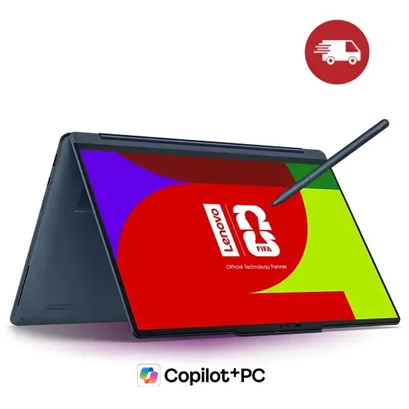 Lenovo Yoga 9i 2-in-1 Gen 11 Aura Edition 14 Intel Intel® Core Ultra 7 355 Prozessor LPE-Kerne bis zu 3,50 GHz P-Kerne bis zu 4,70 GHz, Windows 11 Home 64, 1 TB SSD M.2 2242 PCIe 4.0 QLC