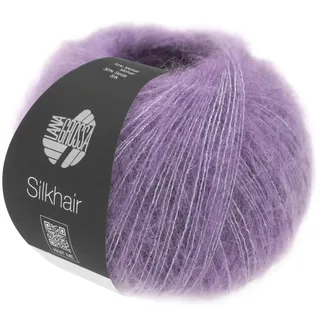 LANA GROSSA Silkhair | Feines Lace-Garn aus Superkid Mohair mit Seide | Handstrickgarn aus 70% Mohair (Superkid) & 30% Seide | 25g Wolle zum Stricken & Häkeln | 210m Garn FB 163