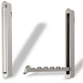SO-TECH® Klapphaken Design Garderoben Klapphaken ZILLY BA 96-128 mm, (1-St) silberfarben 14 cm
