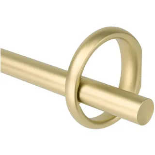 Umbra Ringlet ausziehbare Gardinenstange D25mm, Verstellbar 42" - 120", 107-305 cm, Gold