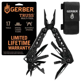 Multifunktionswerkzeug mit Nylon-Scheide und 17 Funktionen, Truss Multi-tool, Schwarz, 30-001780