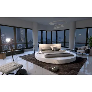 Sam Rundbett Hotelbett 180 x 200 cm weiß Gaston