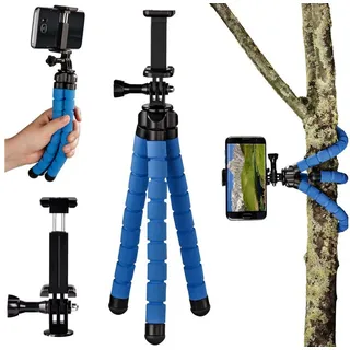 Hama Flex für Smartphone und GoPro 26 cm, blau