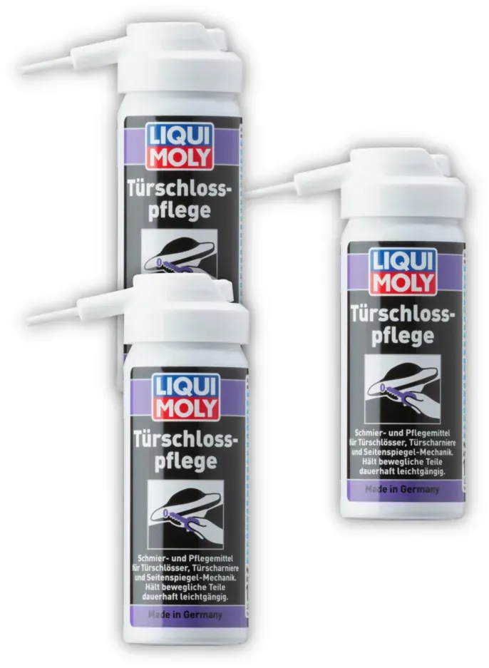 3x Schmierfett LIQUI MOLY 1528 Türschlosspflege Zündschloss Sprühfett Dose 50ml