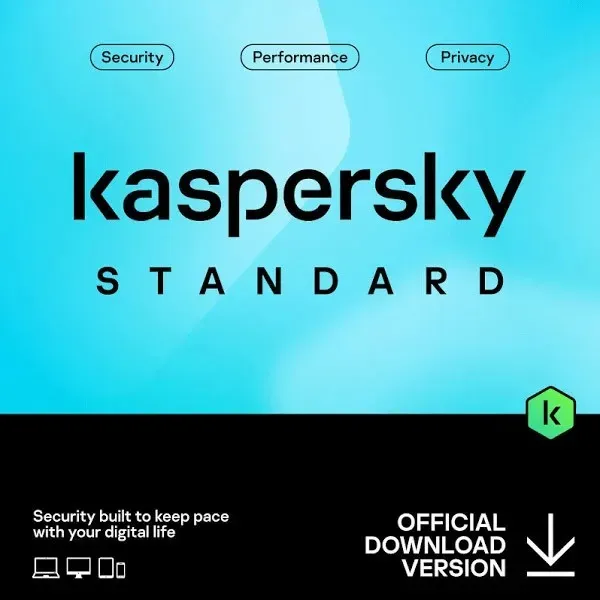 Kaspersky Standard 2026, 1/3/5 Geräte - 1 oder 2 Jahre, ESD, Download