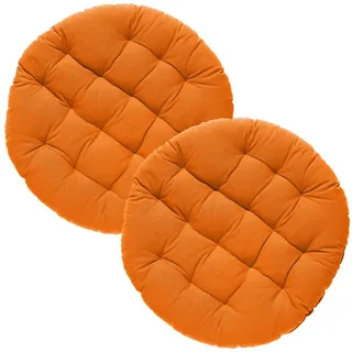 REDBEST Stuhlkissen rund 37 Ø cm Orange