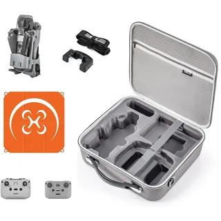 DJI Zubehör-Set Air 3S RC-N3 & Air 3S Fly More Combo RC-N3 International Edition – Tragbare Aufbewahrungstasche, Propellerhalter, Halsgurt, Silikon-Schutzhülle, Landeplatz