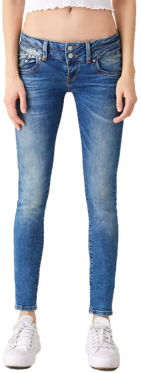 LTB Julita X - Hautenge Jeans in mittelblauer Used Look-W31 / L30