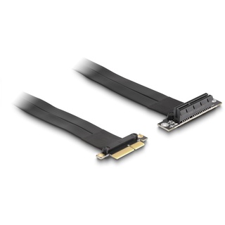 DeLock Riser Karte PCI Express x4 Stecker zu x4 Slot 90° gewinkelt mit Kabel 60 cm