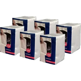 Cabanaz Napkins Original Papierservietten für Spender Cabanaz - 6 Packungen à 250 Stück