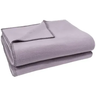 Soft-Fleece Decke 160 x 200 cm pale lavender