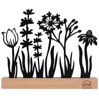 UNUS Aufsteller Blumenwiese in Schwarz | Gr.: onesize