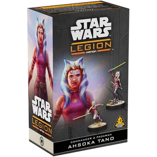 VARIA Group Atomic Mass Games, Star Wars: Legion - Commander & Padawan Ahsoka Tano (Jedi-Padawan Ahsoka Tano), Erweiterung, Tabletop, 2 Spieler, ab 14+ Jahren, 120-180 Minuten, Deutsch, Mehrsprachig