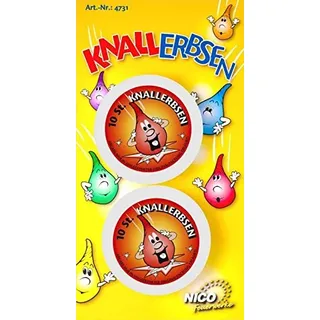 Knallerbsen 10 Stück in Dose 2er Blisterkarte - Liefermenge 10 Stück