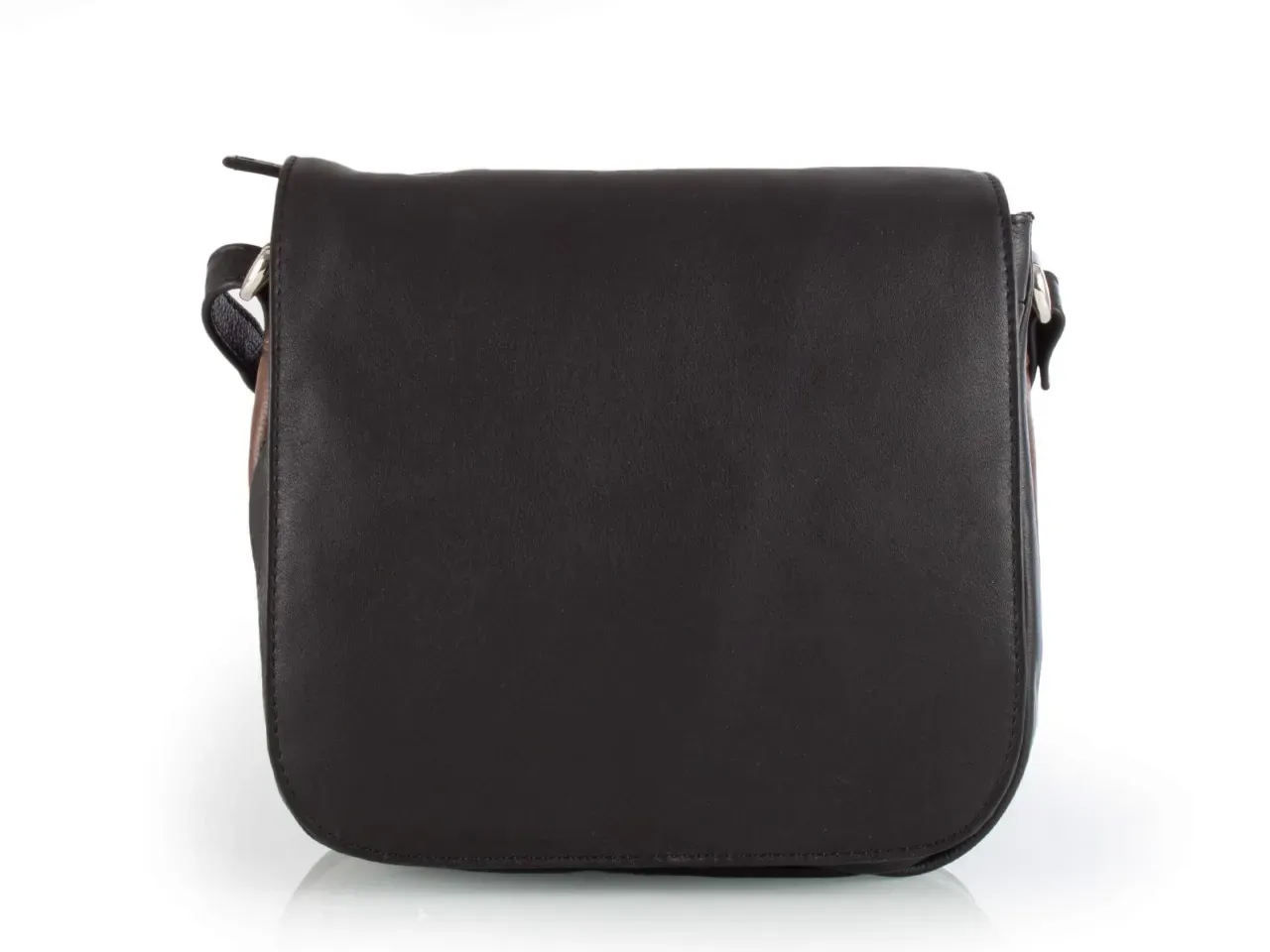 Okso Überschlagtasche #48161 black brown