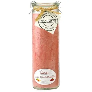 Candle Factory Big Jumbo Duftkerze im Weckglas Duft: weißer Pfirsich - Rosenblüte