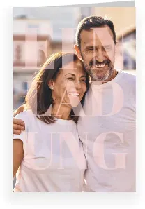 Einladungskarte Silberhochzeit: Große Einladung mit Fotos