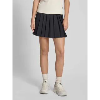 Minirock mit Falten und elastischem Bund Modell 'BELLAGIO', Black, S