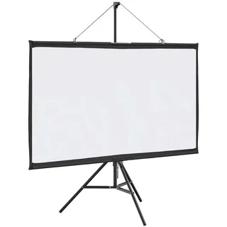 vidaXL Beamer Leinwand mit Stativ 60 Zoll 16:9, Projektionswand, Leinwand, Heimkino-Leinwand, Beamer Leinwand, Rolloleinwand
