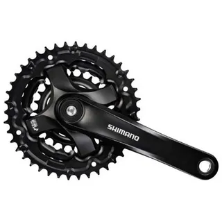 Shimano Kurbelgarnitur FC-TY501 Vierkant 6/7/8-fach, schwarz, 170 mm, E-FCTY501C244XLB