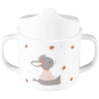 Sterntaler 6842318 Henkeltasse mit Trinkaufsatz, Esel Emmi Girl zartrosa