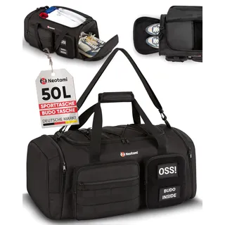 Neatami Kampfsport Sporttasche 50L mit Nassfach & Schuhfach – Judo, BJJ & Karate Trainingstasche für Gi, Schützer & Wettkampf | robuste Trainingstasche mit Organisationsfächern