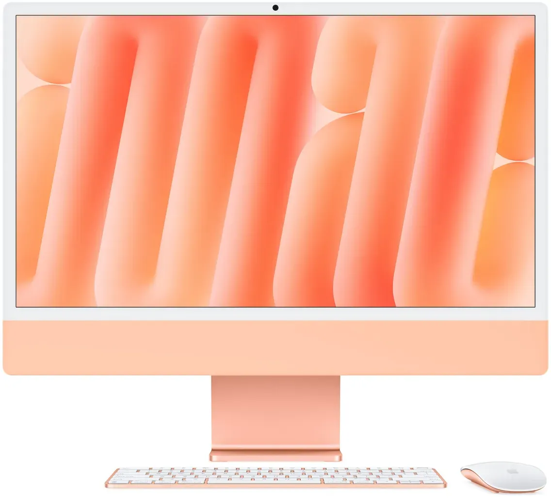 Apple iMac Orange CZ1EV-00200000 - 61cm24'' M4 10-Core CPU, 10-Core GPU, 16GB RAM, 1TB SSD, Standardglas, Magic Keyboard TID