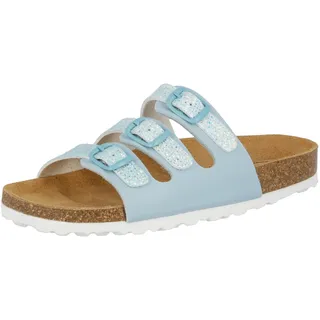 LICO Mädchen Bioline Free Kids Pantoletten, Türkis, 36 EU