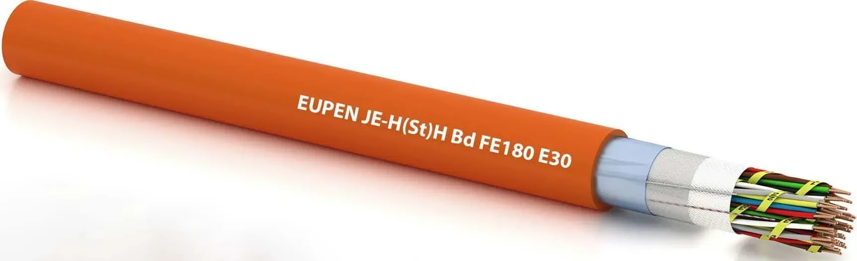 Eupen JE-H(St)H E30 4x2x0.8 Installationskabel halogenfrei, Schnittware, orange
