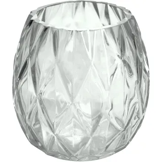 Teelichthalter Belize 9cm transparent KLAR, Teelichtglas Kerzenglas Tischdekoration Party Deko