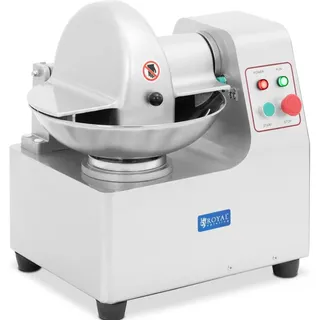 Royal Catering Tischkutter 1360 U/min 5 L 550 W Edelstahlschüssel Küchenkutter Küchenmaschine Gastro-Kutter,