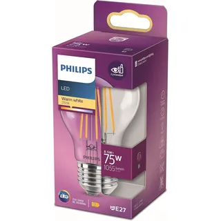 Philips Classic LED Birne ND E27 8.5-75W/827 A60 CL (762995-00)