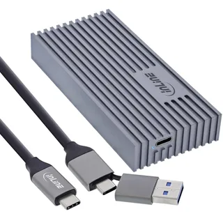 InLine M.2 SSD-Gehäuse 1 x M.2 SATA USB 4,0 (00031J)