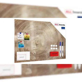 ALLboards Magnettafel 90 x 60 cm Braun