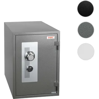 Mendler Tresor HWC-L48, feuerfest (60min) Safe Geldschrank Doppelbolzenverriegelung, 44kg Metall 52x36x39cm 20L - grau