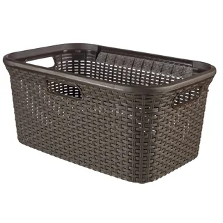 Curver Wäschekorb 45 L, Dunkelbraun