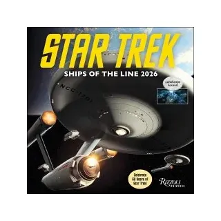 rizzoli universe Star Trek Ships of the Line 2026 Wall Calendar