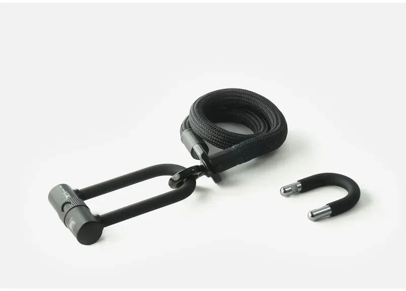 Tex-Lock Bügelschloß mit Textilseil Eyelet 100 U/X onyx black