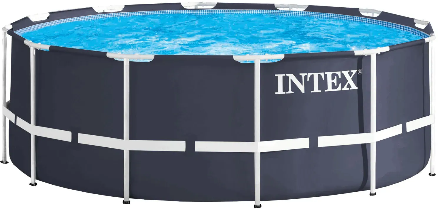 Intex 366x122 cm Schwimmbecken Swimming Pool Schwimmbad Frame Metal 28904