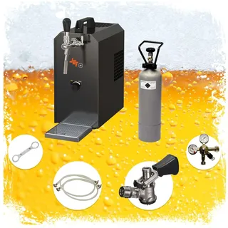 ich-zapfe JET 30 Bierkoffer, Durchlaufkühler 1-leitig Trockenkühler, 35 Liter/h, 5 Liter Adapter