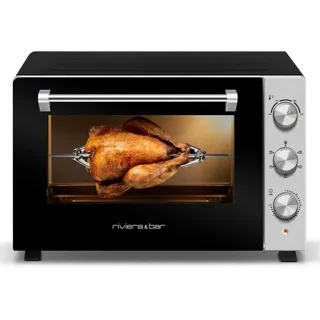 Heißluftofen 46l 1800w schwarz / edelstahl Riviera&bar qfr460