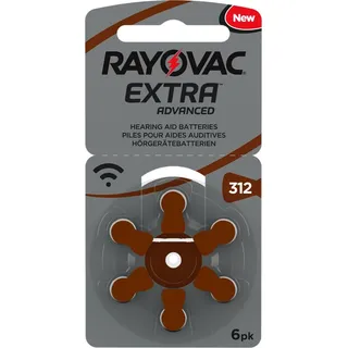 Rayovac Extra Advanced 312A PR41 6 St
