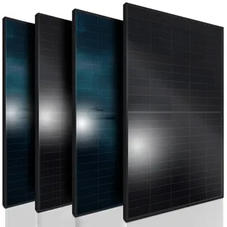 sunniva SUNNIVA® Solar Module - Bifacial 598 Watt Black Frame FULL BLACK - Glas Glas - PMax 460W - Setwahl Solarpanele, Bifazial, IP68, PV-Modul, Photovoltaik