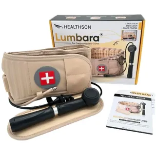 HEALTHSON Beruhigungs- und Entspannungsgerät HEALTHSON Lumbara® Gürtel - Schmerzfrei durch den Tag, Das Original beige