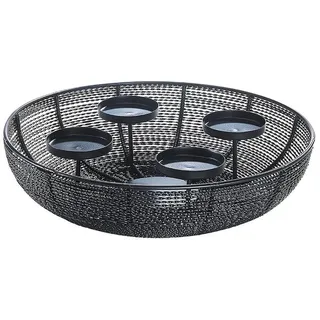 Kobolo Kerzenhalter WIREBOWL4 in schwarz | Gr.: onesize