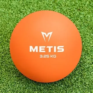 METIS Indoor/Outdoor Gummi Kugelstossen [5 Gewichte erhältlich] | Kugelstossen Kugel für Leichtathletik | Gummi Kugel für Training für Hochleistungssport (3,25 kg, 1x Kugel)