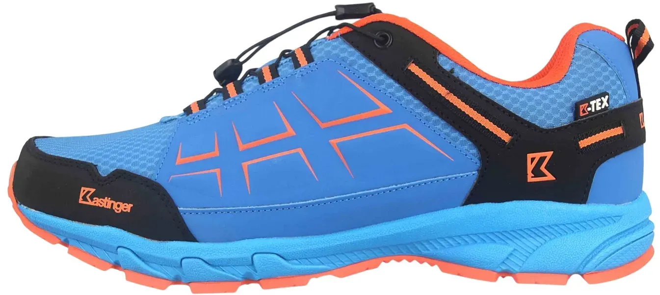 Kastinger Wander-Freizeitschuhe Kompar KTX (wasserdicht, Speedlace-System) blau/orange Herren
