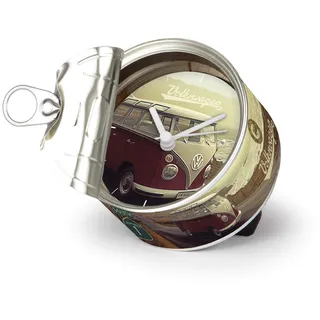 BRISA VW Collection - Volkswagen T1 Bulli Bus Tisch-Uhr, Magnet-Uhr, MyClock auch personalisierbar, Foto-Geschenk (Highway 1)