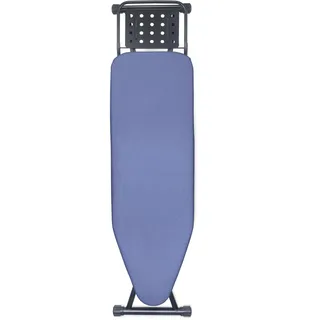 Bügelbrett,Dampfbügelbrett mit Bügeleisenablage, Metallnetz Bügeltisch mit Rutschfesten Füßen für Verstellbarer Höhe,Bügelbrett Klappbar Kein,Robuster Bügeltisch größe 133x34cm